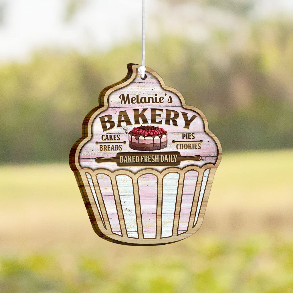 Einfach ein Mädchen, das Backen liebt – personalisiertes Back-Windspiel