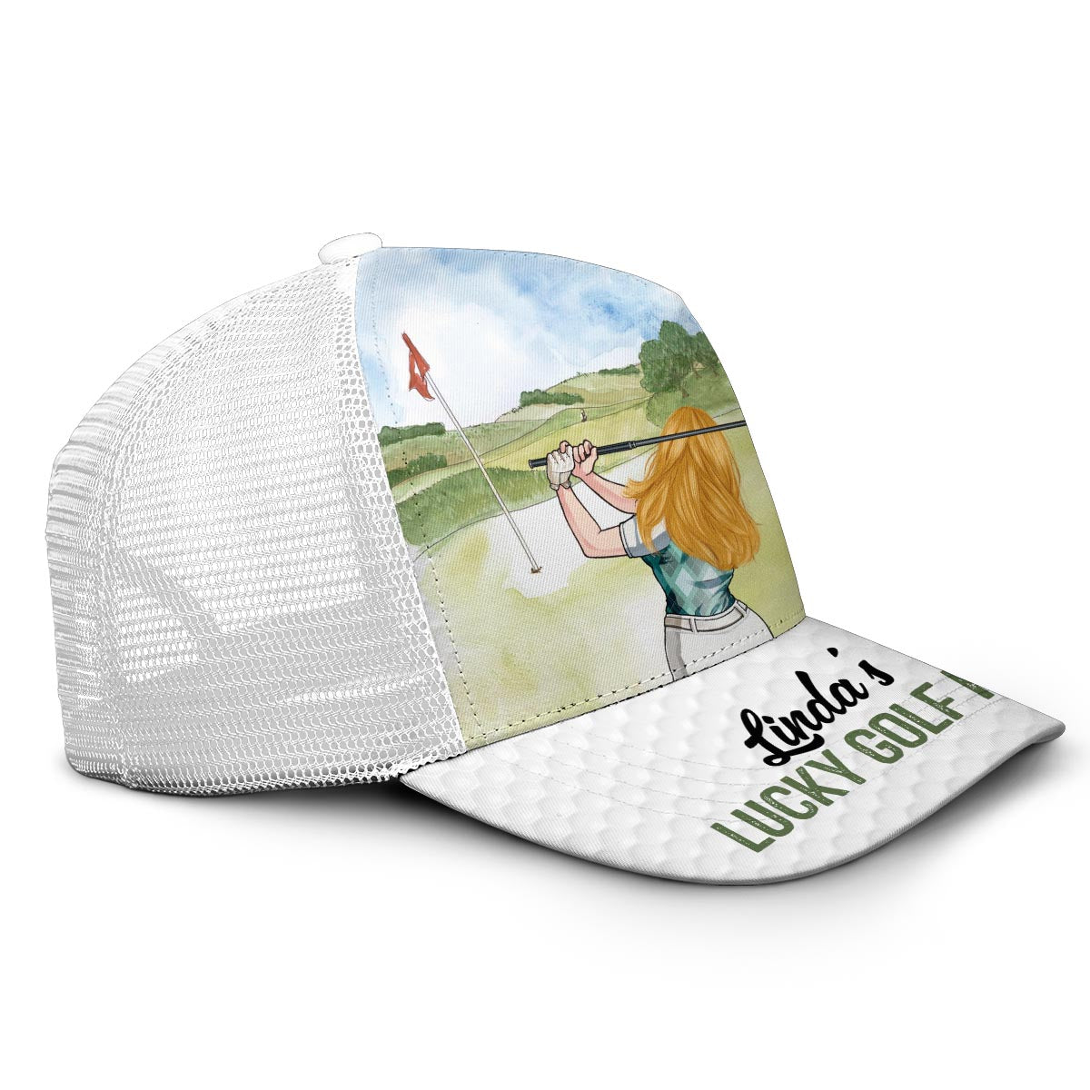 Meine Glücksgolfkappe – Personalisierte Golf-Truckermütze