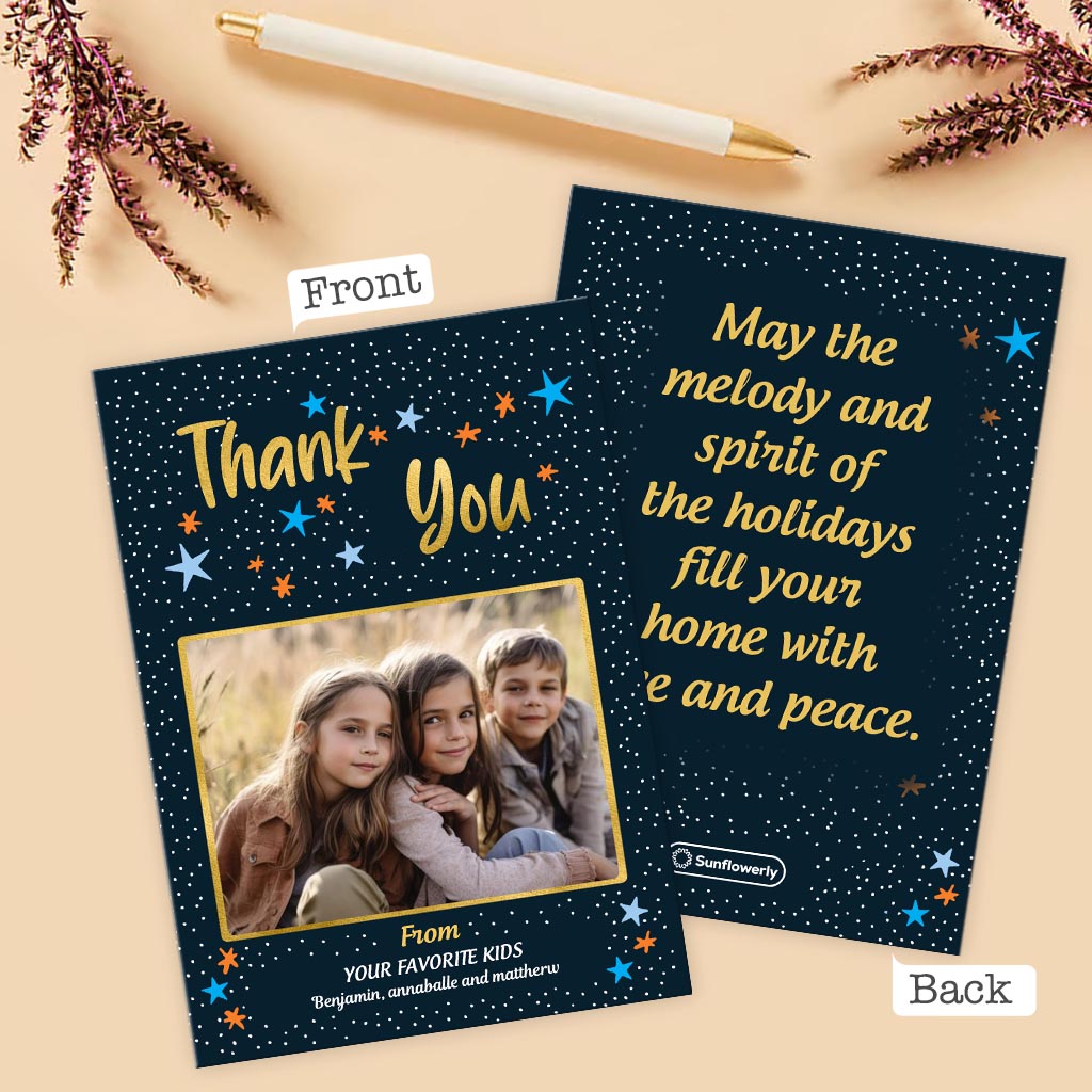 Danke / Alles Gute zum Geburtstag / Ich liebe dich - Personalisierte Grußkarte