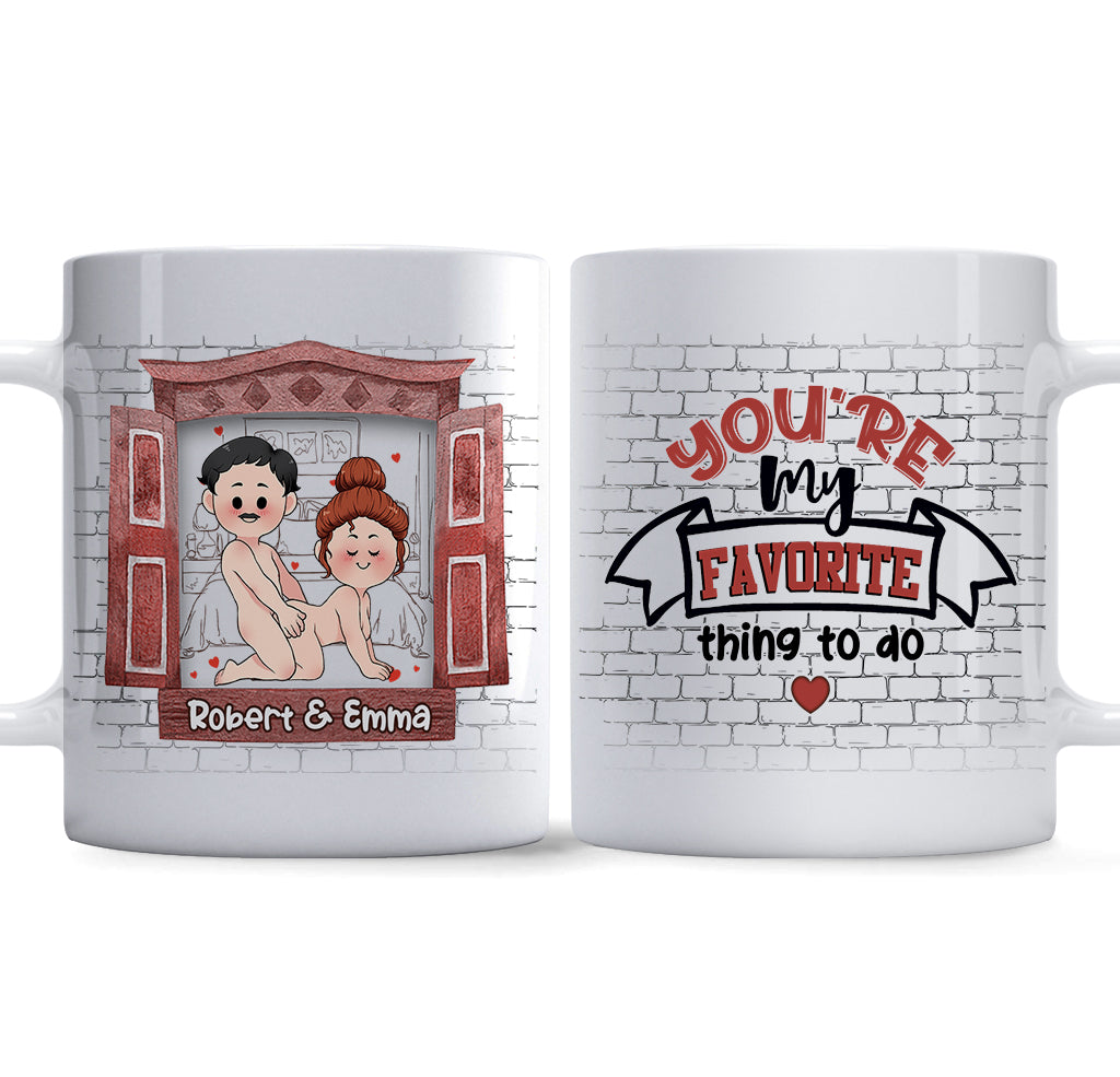 Du bist mein Liebling – Personalisierte Tasse für Paare