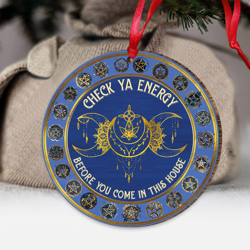 Check Your Energy - Witch Ornament