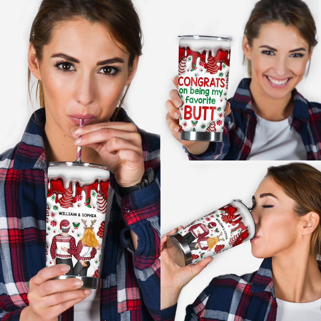 Glückwunsch, dass du mein Liebling bist – Geschenk für Freundin, Freund, Ehefrau, Ehemann – Personalisierter Becher