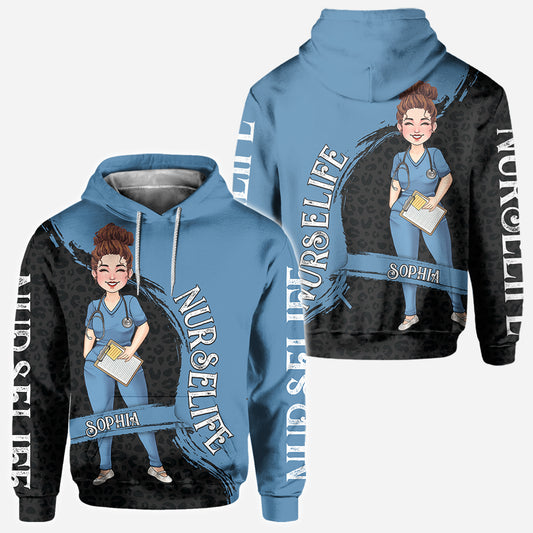 Das Leben als Krankenschwester – Geschenk für Mama, Ehefrau, Freundin oder Krankenschwester – Personalisiertes T-Shirt