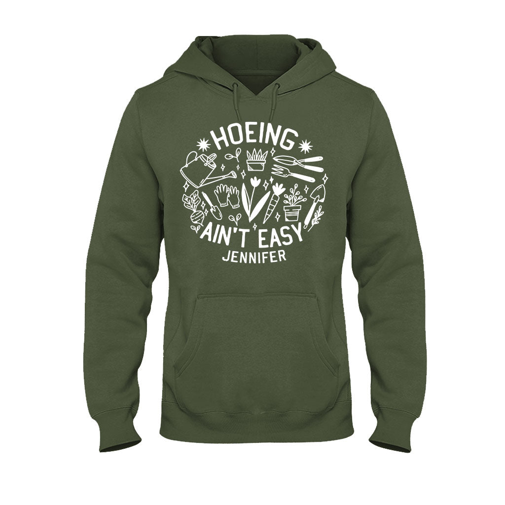 Gartenarbeit ist nicht einfach – Personalisiertes Garten-T-Shirt und Hoodie
