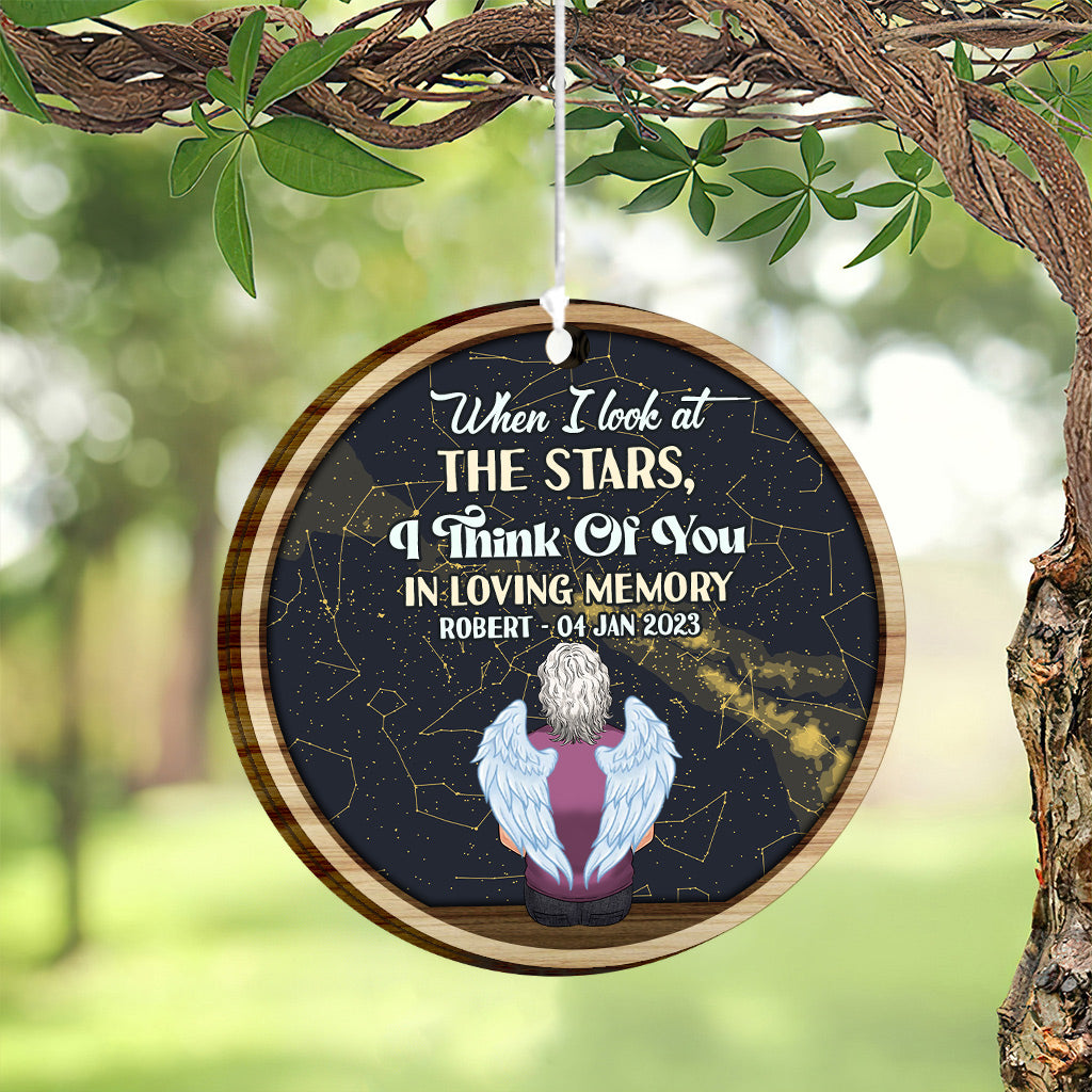 When I Look At The Stars - Personalized Memorial Wind Chime