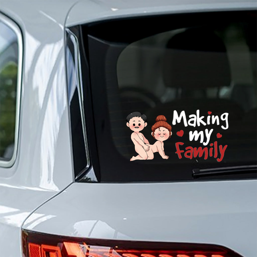 Meine Familie gründen – Personalisierter Pärchenaufkleber (Vollversion)