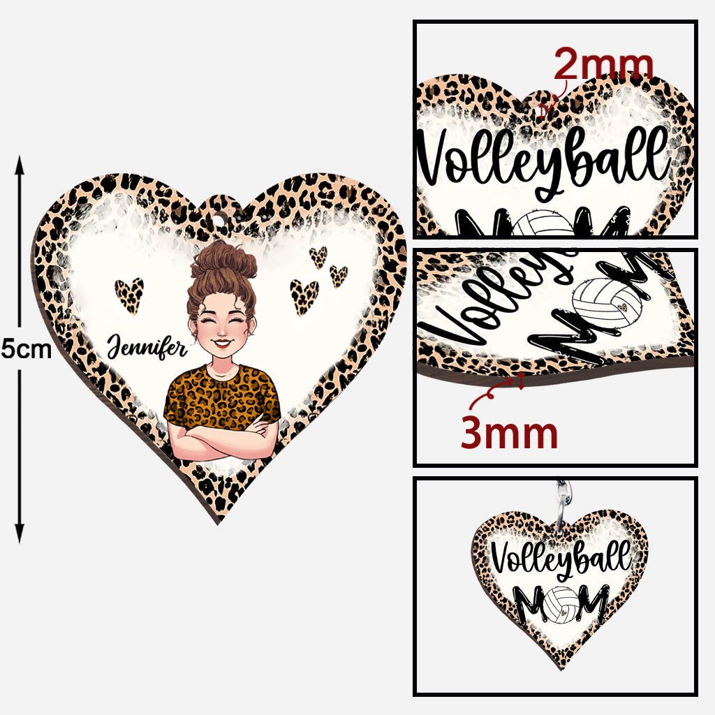 Volleyball-Mama – Personalisierter Volleyball-Schlüsselanhänger