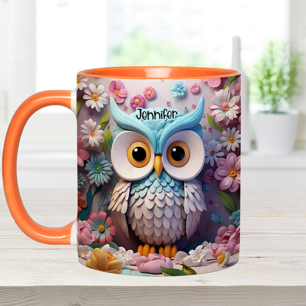 Coole Eule – Personalisierte Tasse mit Eulenmotiv
