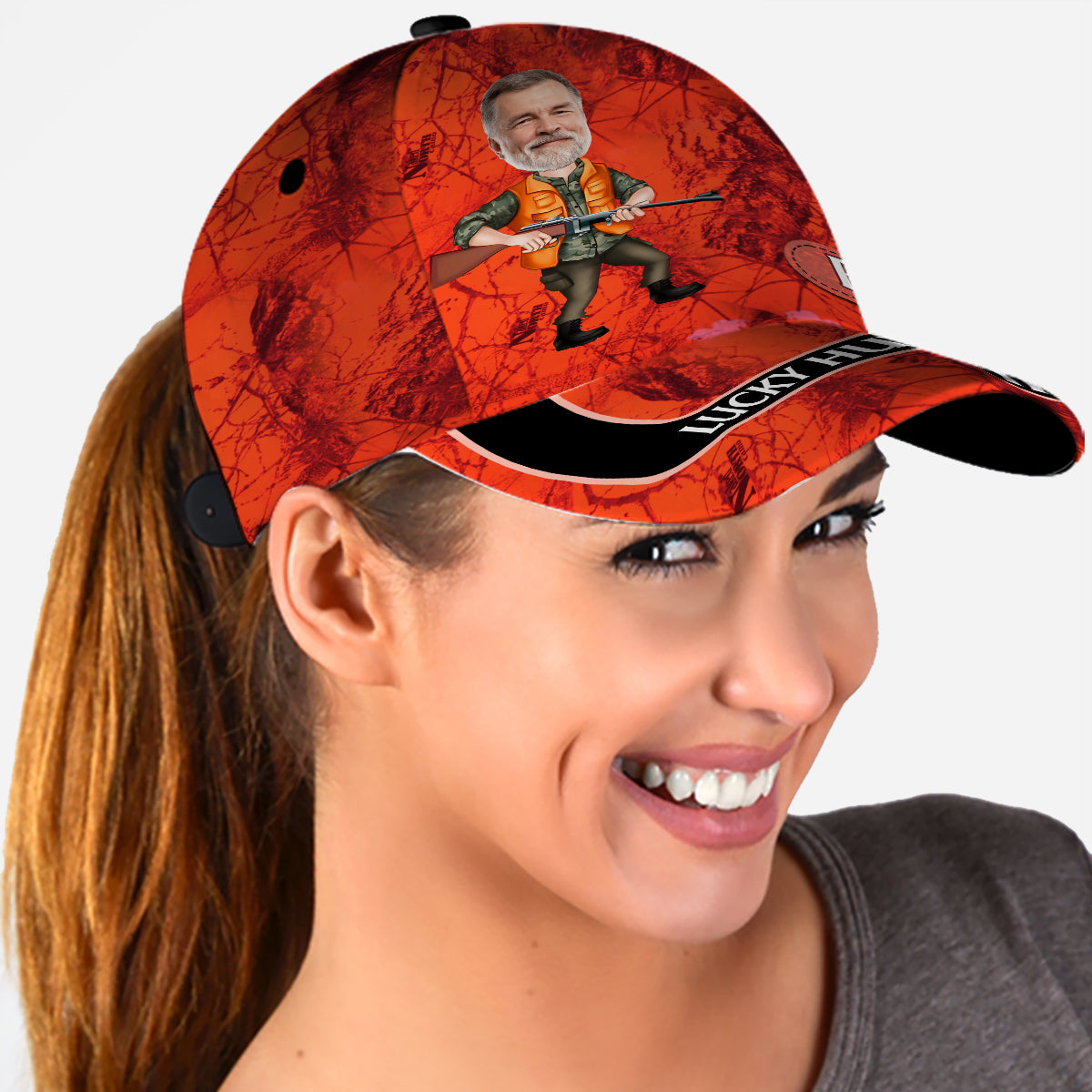 Lucky Hunting Cap – Personalisierte klassische Jagdkappe