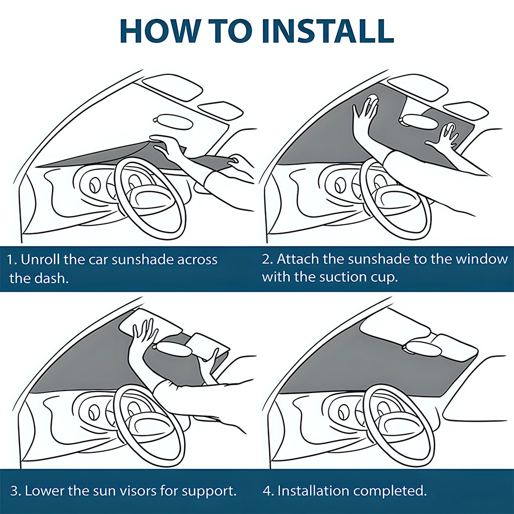 Mein Besen ist kaputt – Personalisierte Auto-Sonnenblende im Hexenstil