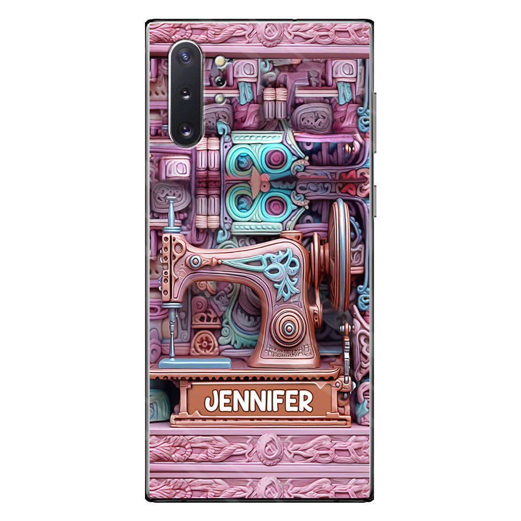 Nähbegeisterung – Personalisierte Handyhülle zum Thema Nähen