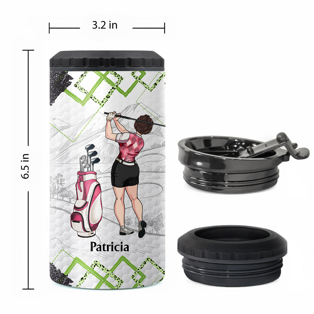 Golfunterricht – Golfgeschenk für sie, Freundin, Ehefrau, Tochter – Personalisierter Getränkekühler