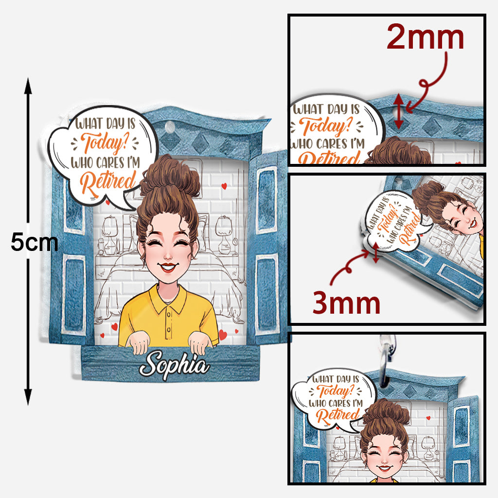 Welcher Tag ist heute? – Personalisierter Schlüsselanhänger (nicht mehr im Handel erhältlich)