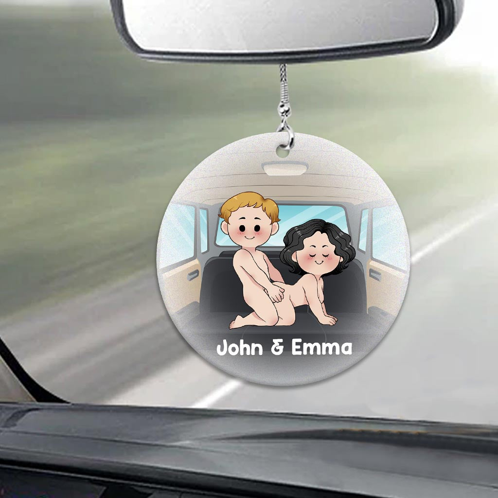 Gute Fahrt – Personalisierter Autoanhänger für Paare