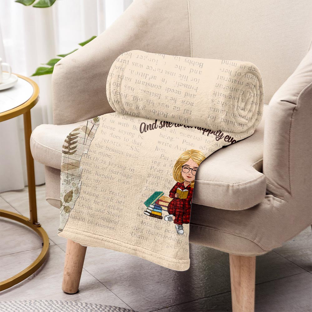 This Is My Reading Blanket - Book gift for mom, daughter, girlfriend, wife - Personalized Blanket