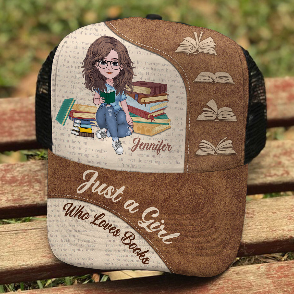 Just A Girl Who Loves Books - Personalized Book Trucker Hat