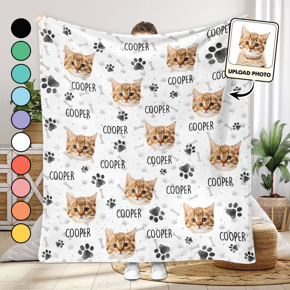 Colorful Pattern - Personalized Cat Blanket