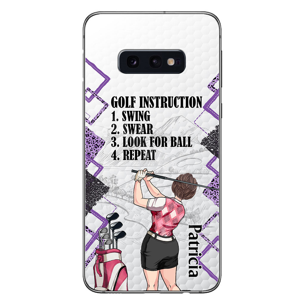 Just A Girl - Golf gift for her, wife, mom, grandma, girlfriend - Personalized Phone Case