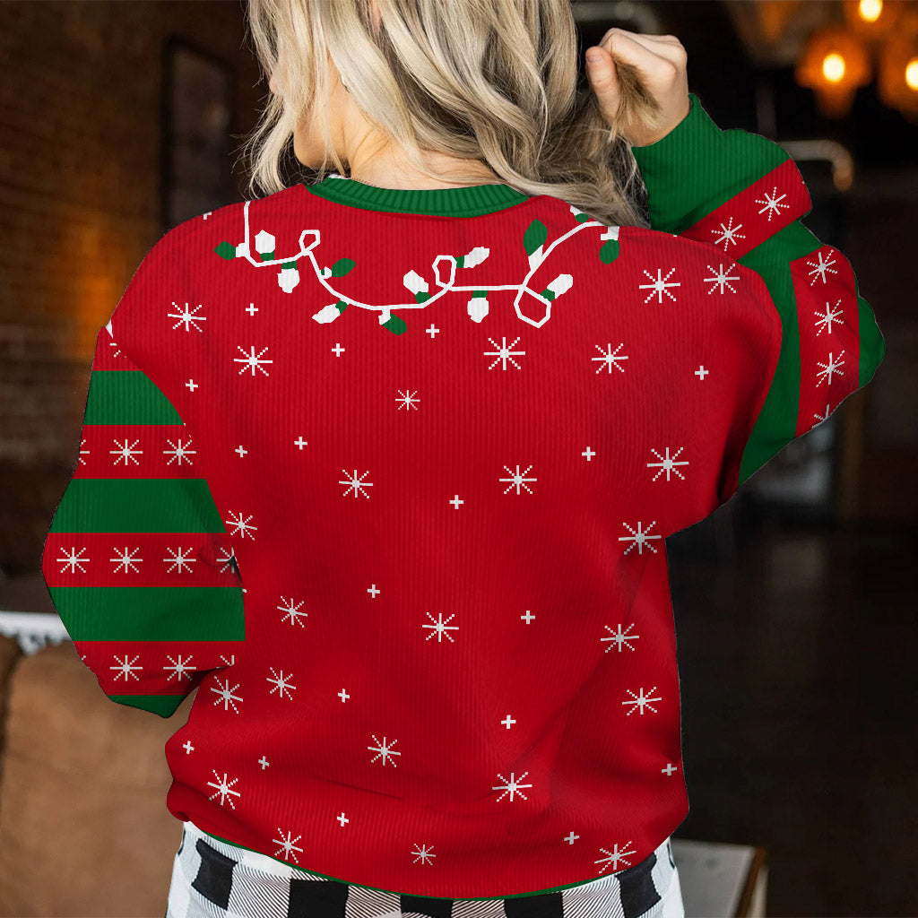 Weihnachtsmannkrallen - Personalisierter Katzen-Pullover