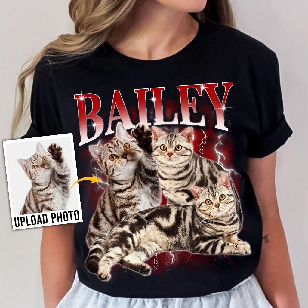Individuell gestaltetes Bootleg-Rap-T-Shirt – Geschenk für Hunde- und Katzenliebhaber – Personalisiertes T-Shirt und Hoodie