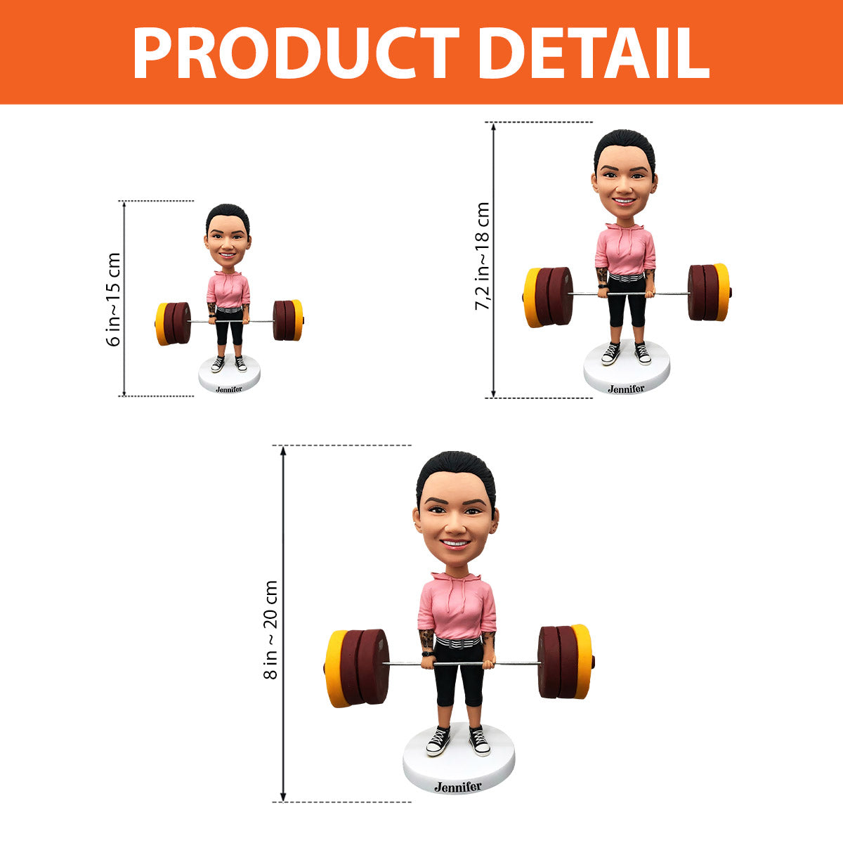 Love Fitness – Personalisierte Fitness-Wackelkopffigur