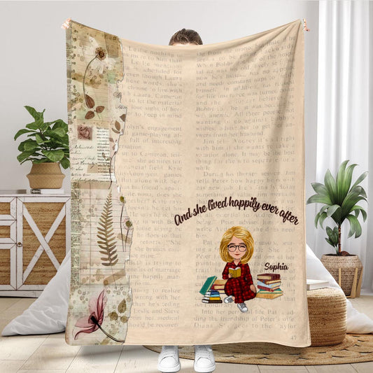 Meine Lesedecke – Buchgeschenk für Mama, Tochter, Freundin, Ehefrau – Personalisierte Decke