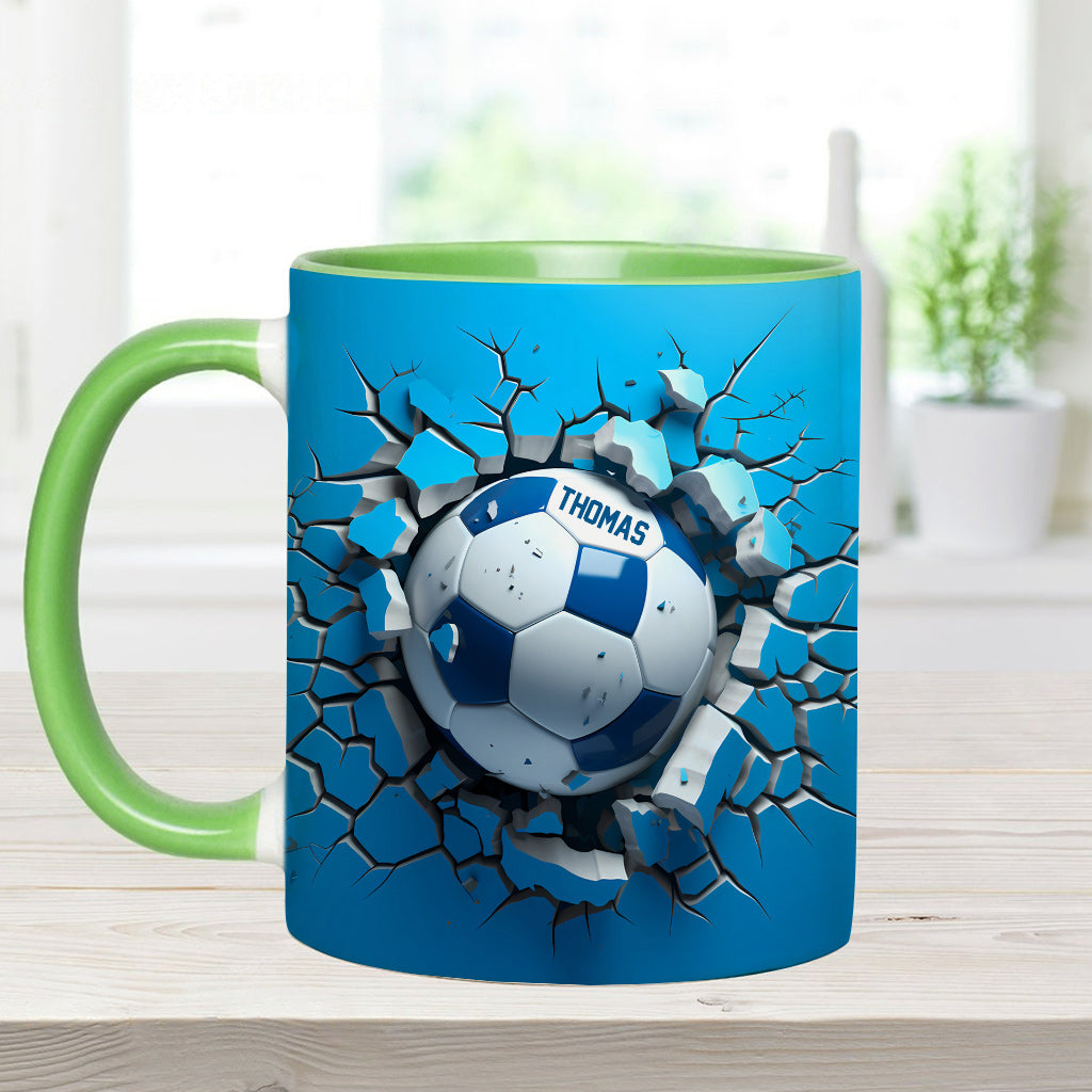 A Great Soccer - Personalized Soccer Accent Mug