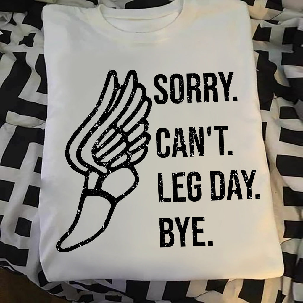 Sorry, Beintraining fällt aus – Tschüss Lauf-T-Shirt und Hoodie