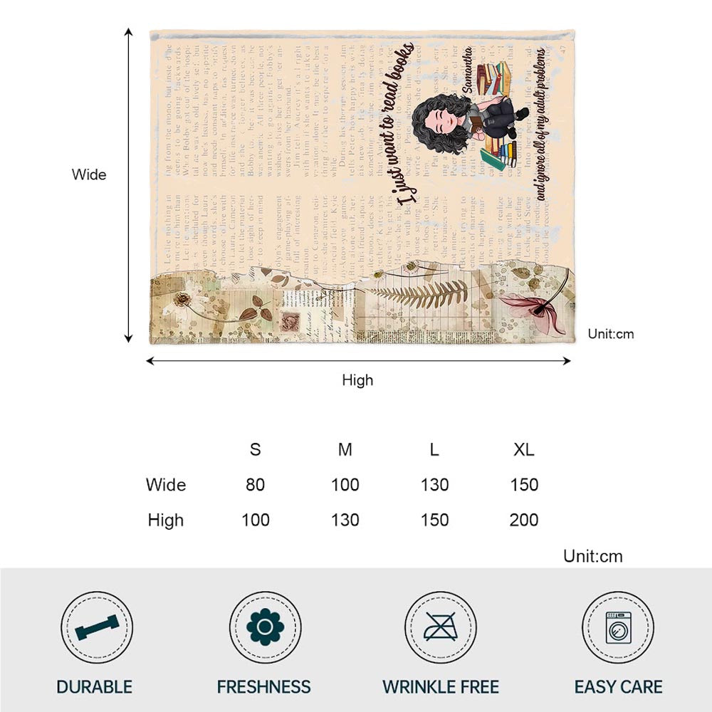 Meine Lesedecke – Buchgeschenk für Mama, Tochter, Freundin, Ehefrau – Personalisierte Decke