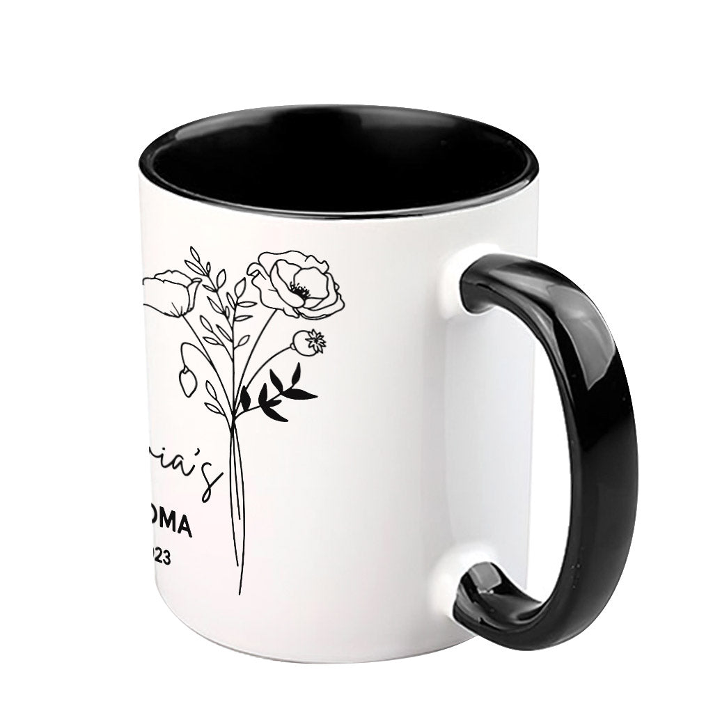 Promoted To Grandma - Gift for grandma - Personalized Accent Mug