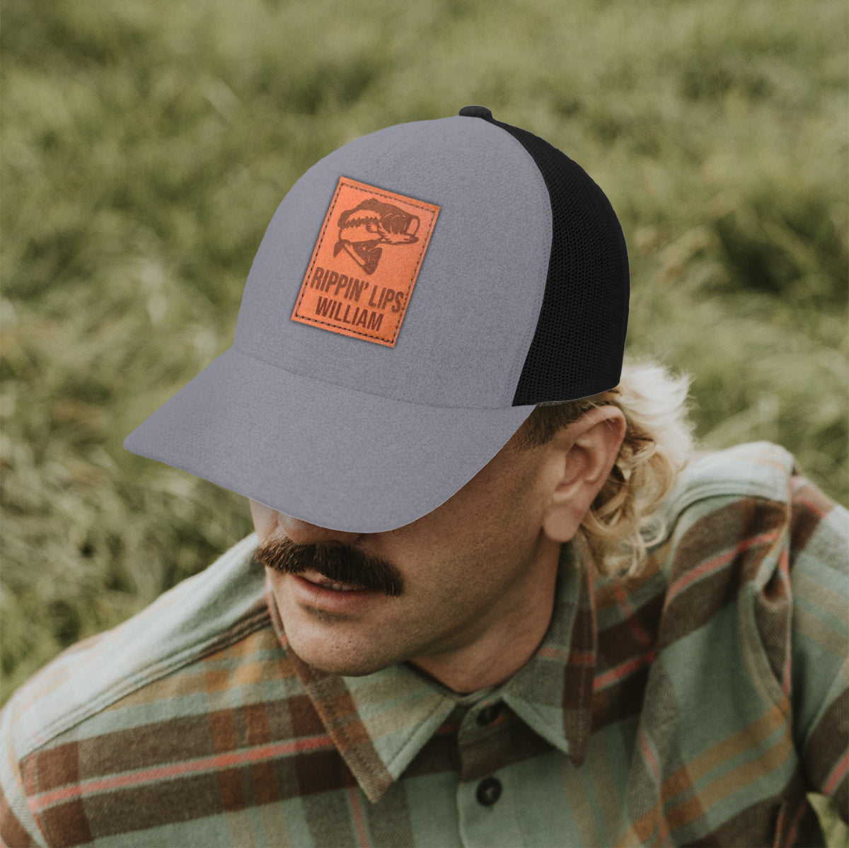 Bass Fishing Hat - Personalized Fishing Trucker Hat