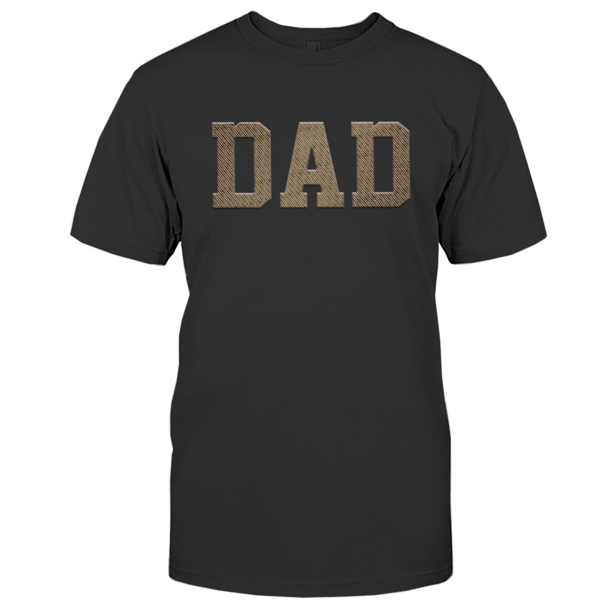 Custom Name - Personalized Father Embroidered T-shirt