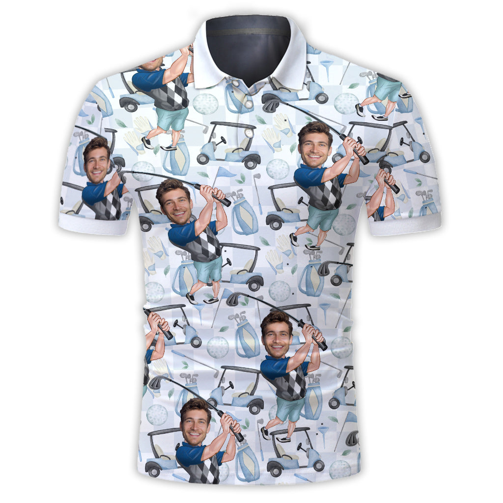 Das beste Geschenk für Golf-begeisterte Väter, Onkel, Ehemänner... - Personalisiertes Golf-Poloshirt