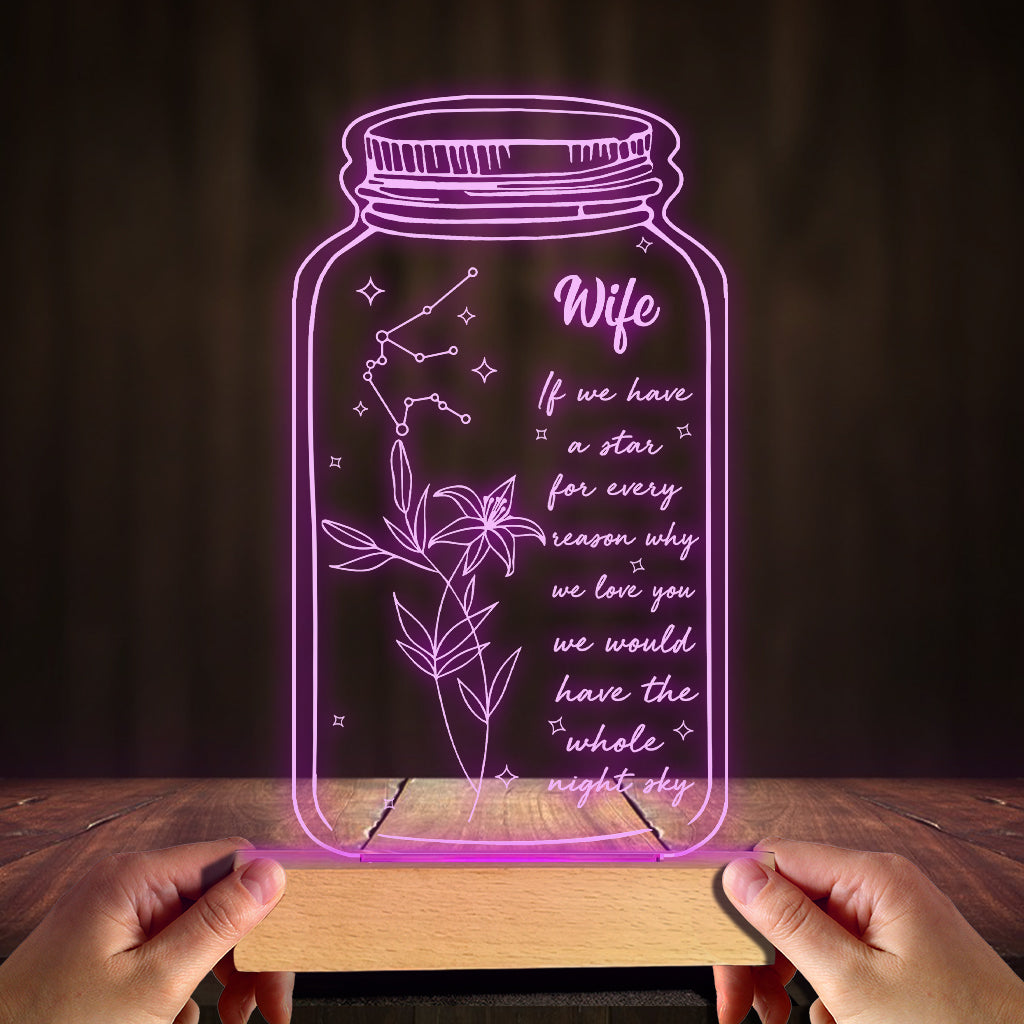 Sternzeichen-Geburtsblume – Geschenk für Mama, Oma, Tochter, Ehefrau, Freundin, Papa, Opa, Freund, Ehemann – Personalisierte, geformte Plakettenleuchte