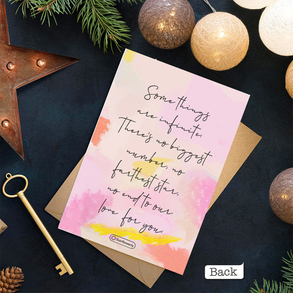 Ich liebe dich, deine Tochter – personalisierte Grußkarte