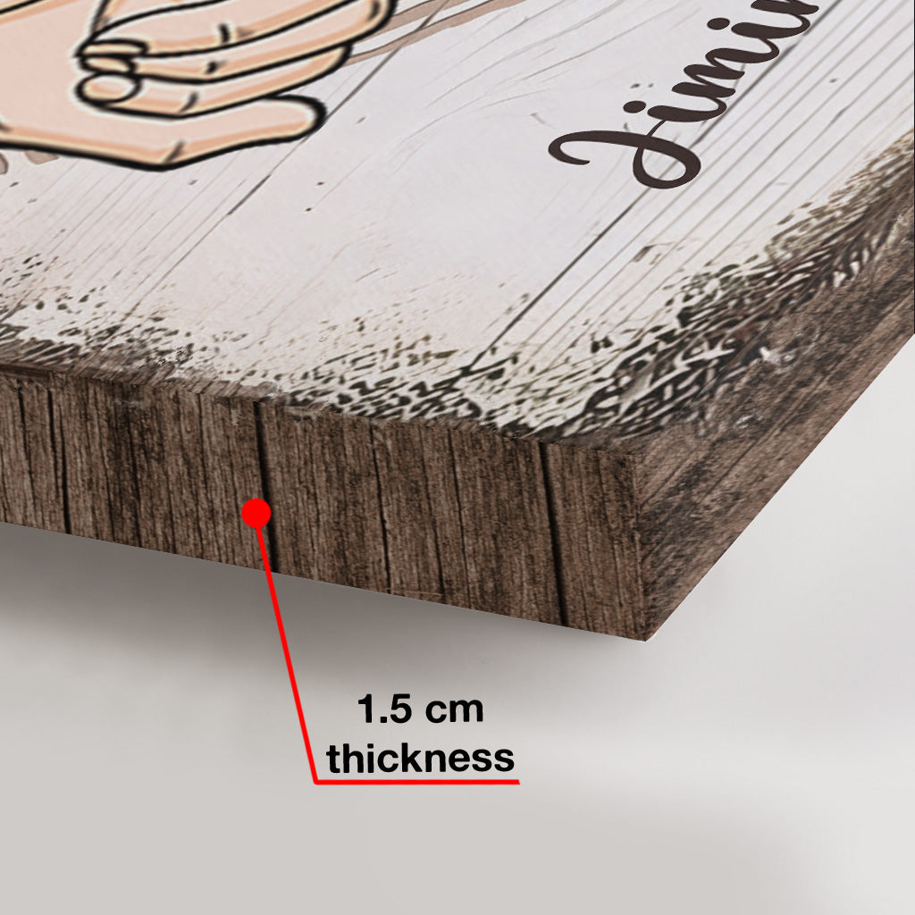 Der Tag, an dem ich dich traf – Personalisierte Leinwand und Poster für Paare