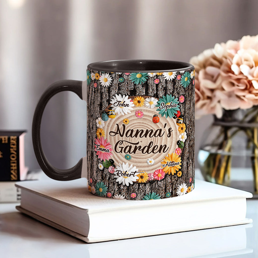 Nana's Garden - Personalized Grandma Accent Mug