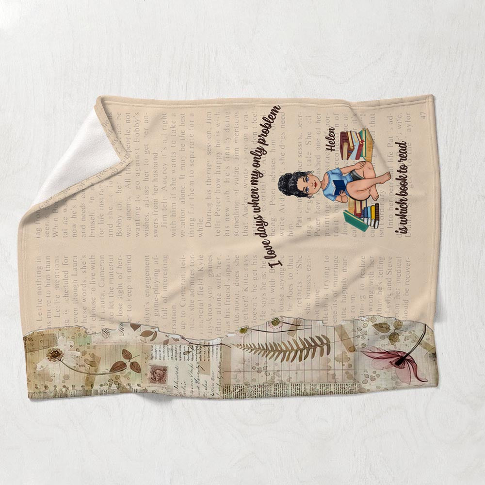 Meine Lesedecke – Buchgeschenk für Mama, Tochter, Freundin, Ehefrau – Personalisierte Decke