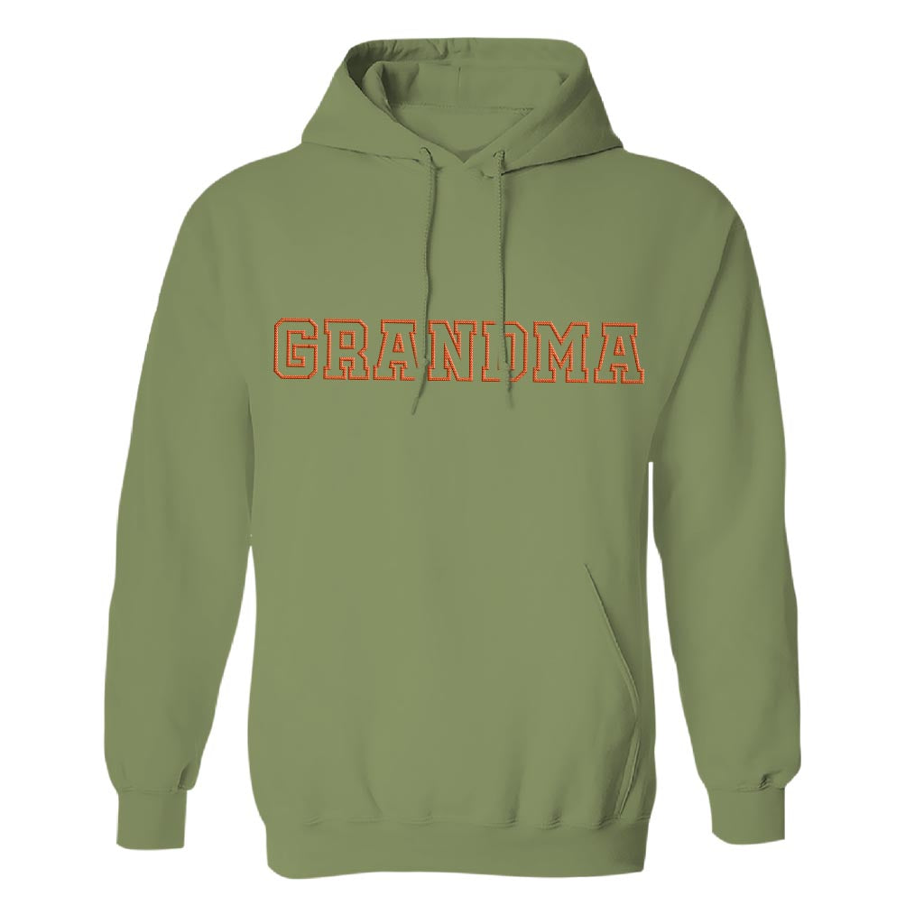 Personalisierter, bestickter Hoodie für Oma – individueller Name