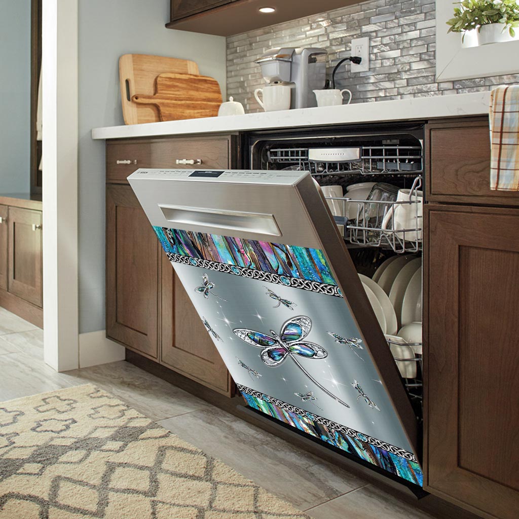 Geheimnisvolle Libelle – Libellen-Geschirrspülerabdeckung
