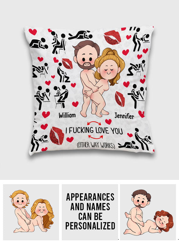 Ich liebe dich – Personalisiertes Pärchenkissen