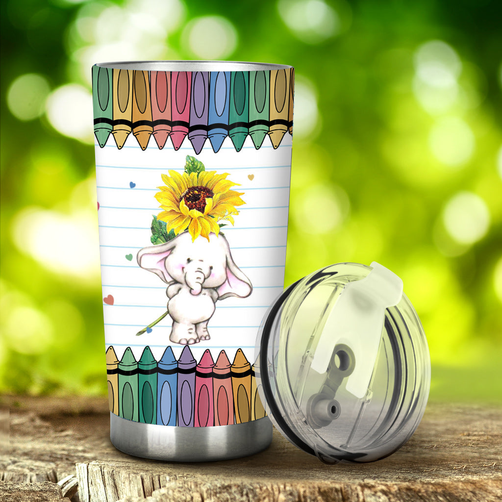 Thank For Helping Me Grow - Personalized Teacher Tumbler