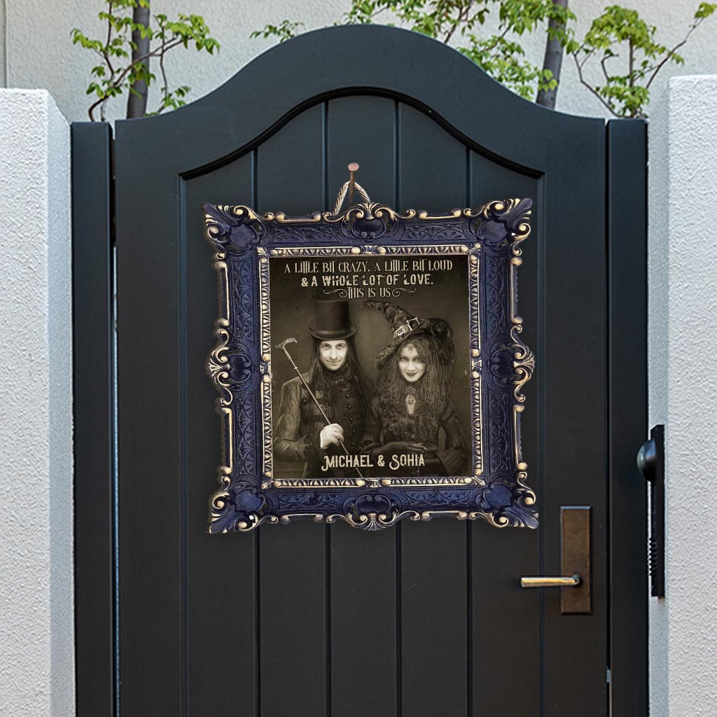Bis dass der Tod uns scheidet – Personalisiertes Holzschild für Paare