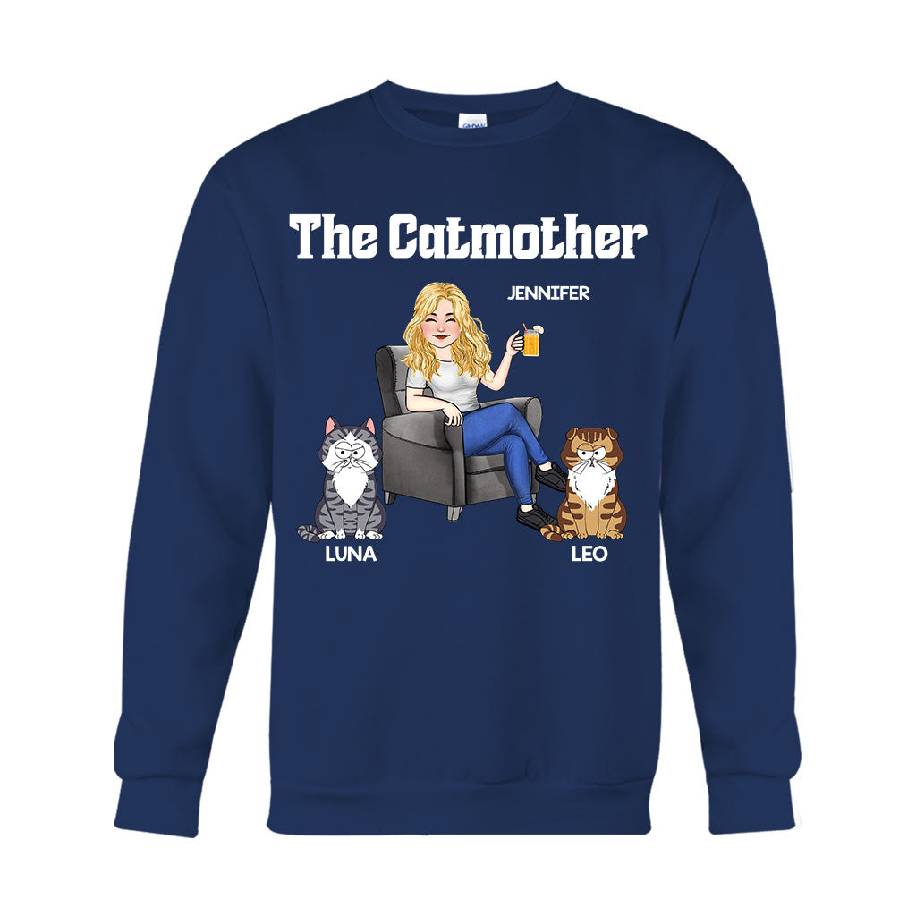 Die Katzenmutter – Personalisiertes Katzen-T-Shirt und Hoodie