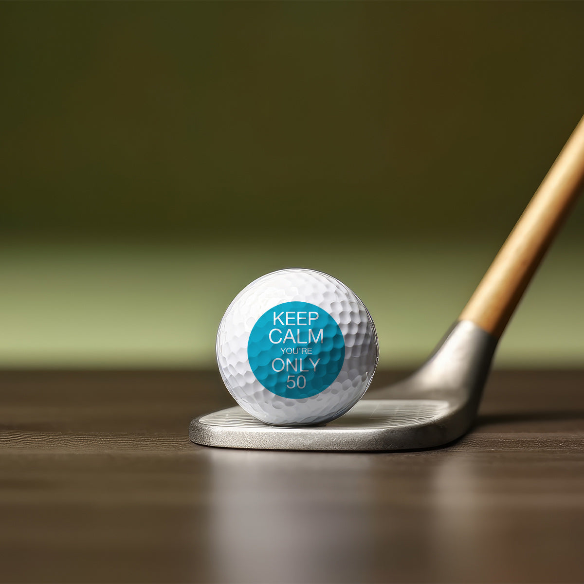 Ruhe bewahren – Golfgeschenk für Papa, ihn, Freund, Ehemann, Opa – Personalisierter Golfball
