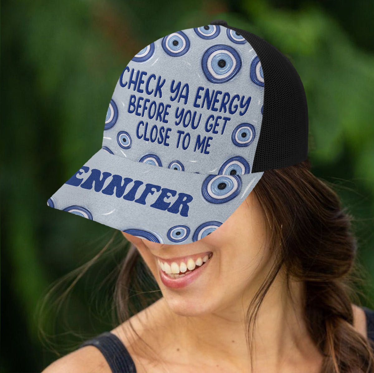 Check Ya Energy – Personalisierte Hexen-Truckermütze