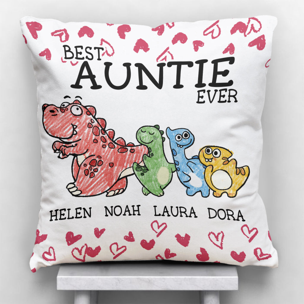 Der beste Mimisaurus aller Zeiten – Geschenk für Oma, Mama, Tante – Personalisiertes Dekokissen