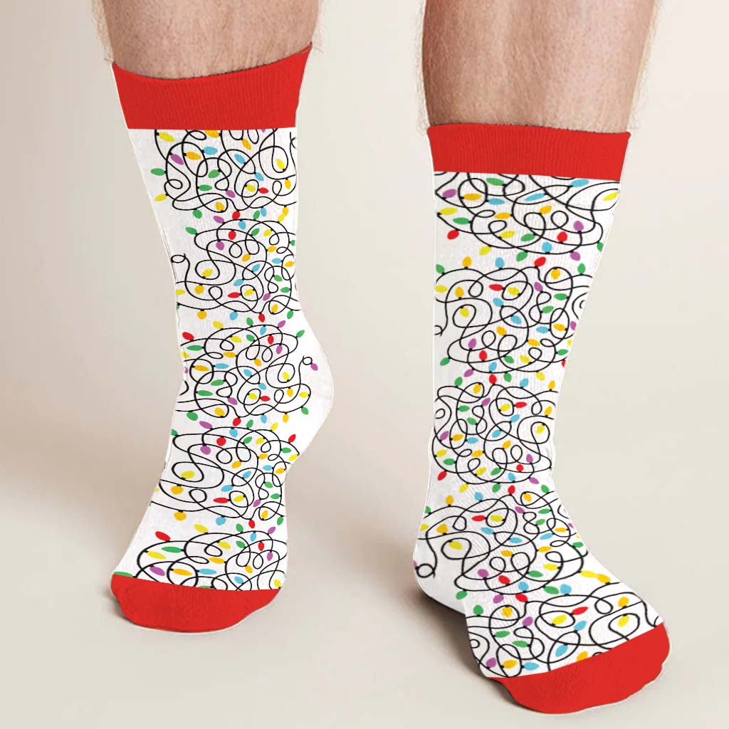 I Can Get You On The Naughty List - gift for husband, wife, boyfriend, girlfriend - Personalized Socks