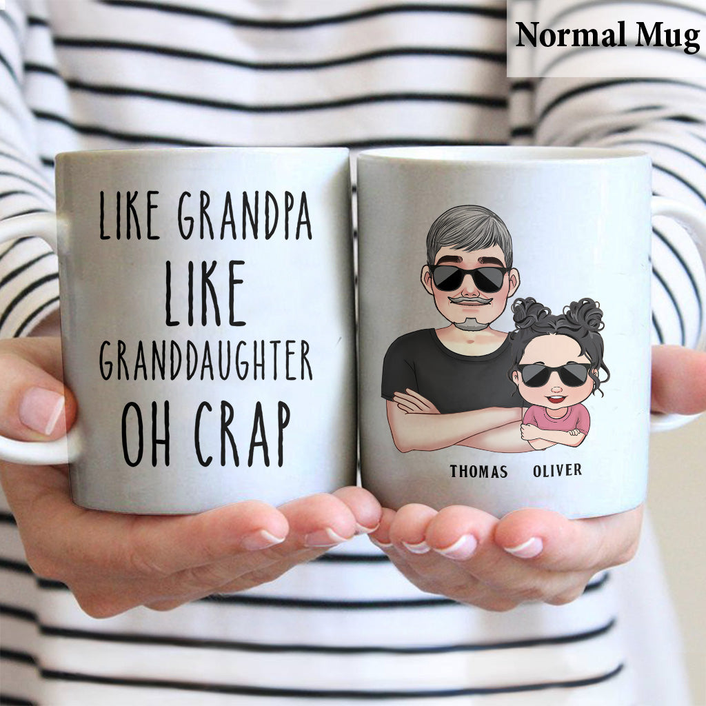 Wie der Vater, so der Sohn – Geschenk für Papa, Vater, Sohn – Personalisierte Tasse