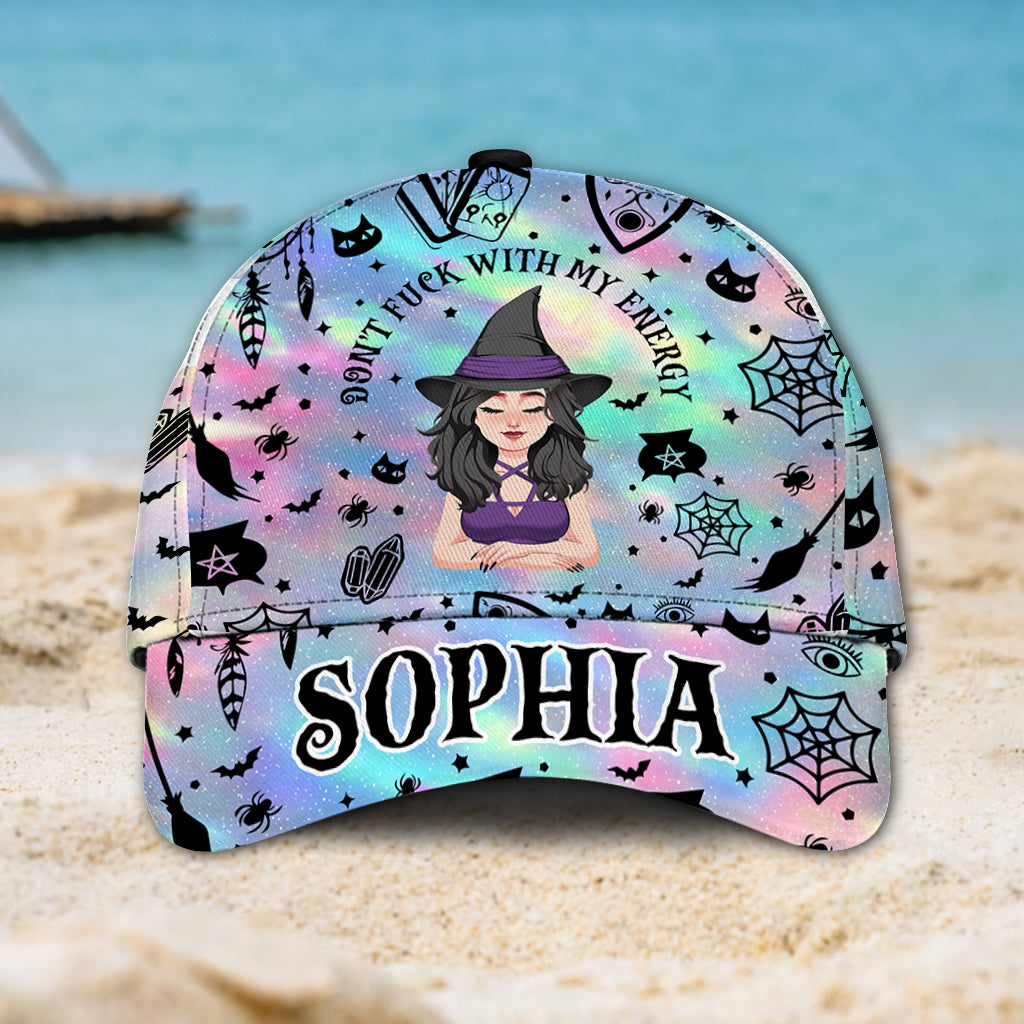 Leg dich nicht mit meiner Energie an – Personalisierte Hexen-Klassiker-Kappe